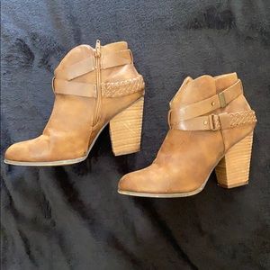 Tan booties